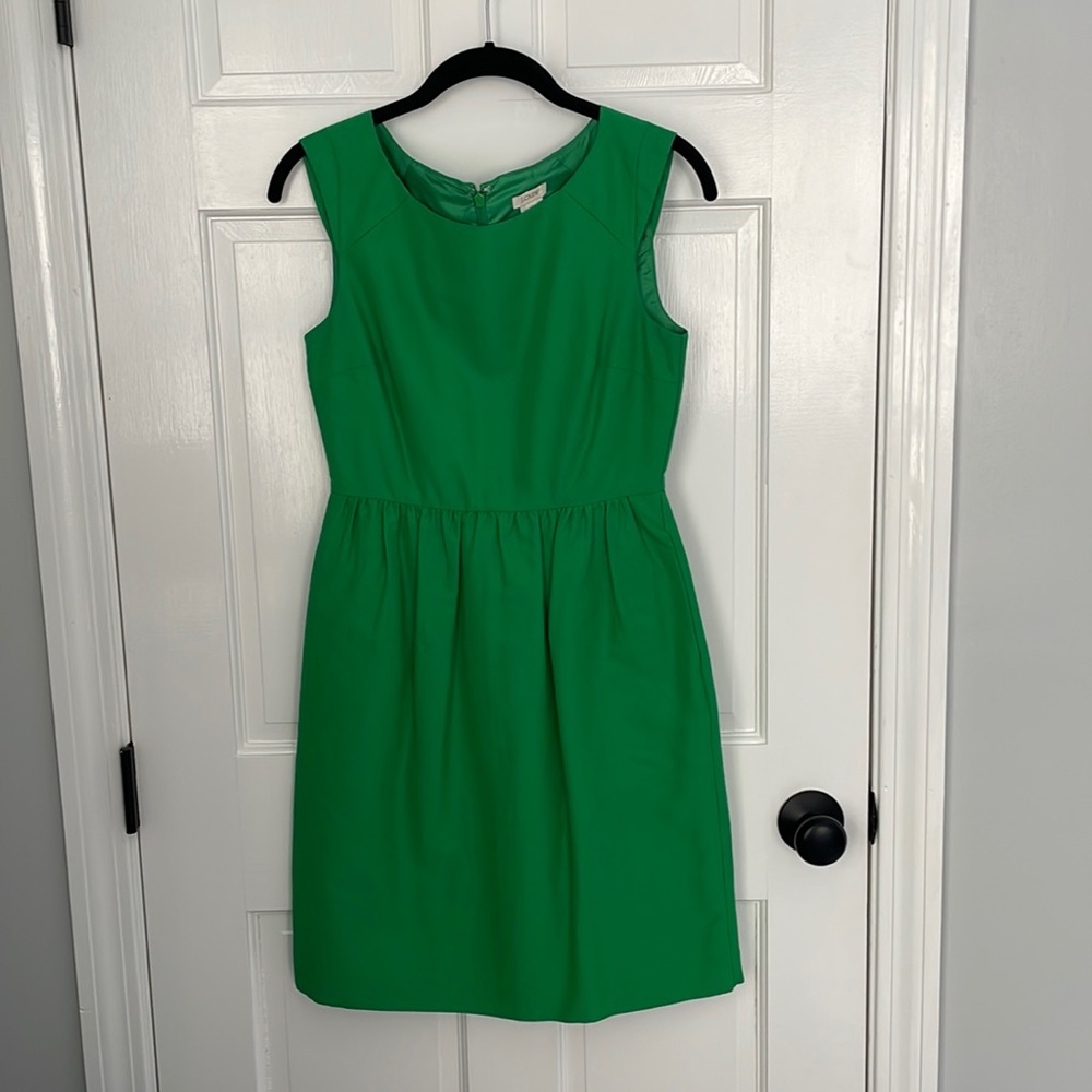 Cotton and silk sleeveless J.Crew dress.